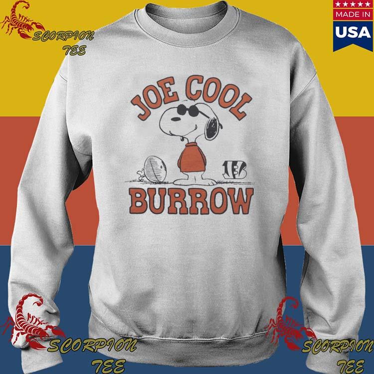 Official Peanuts X Bengals Joe Cool Burrow Snoopy Shirt, hoodie