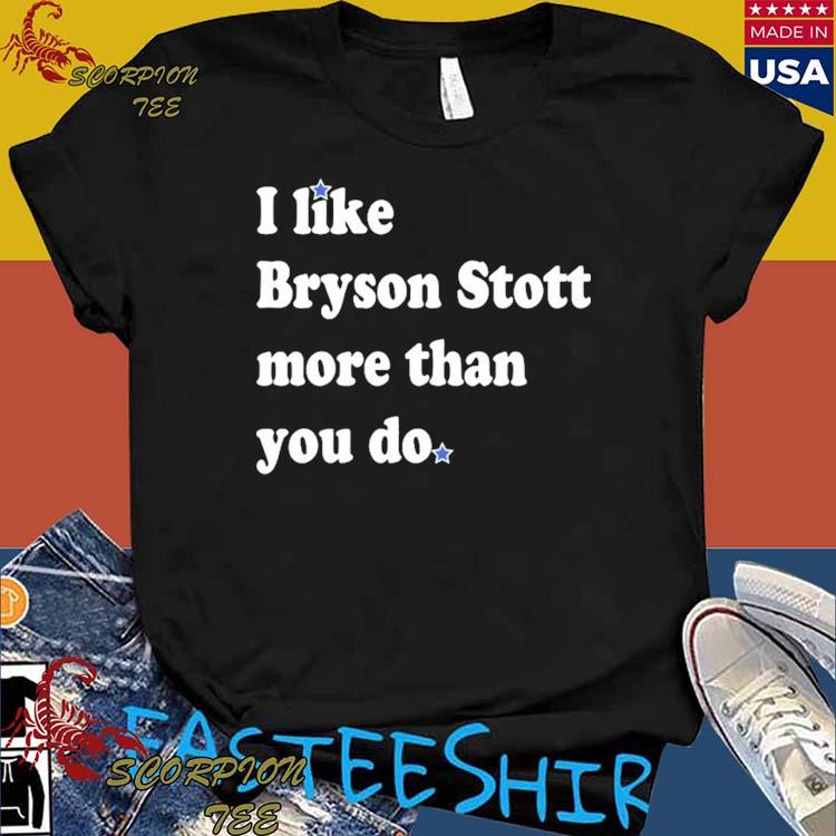 I Like Bryson Stott More Than You Do Tee | Philadelphia Phillies | phillygoat Dark Grey Heather / M