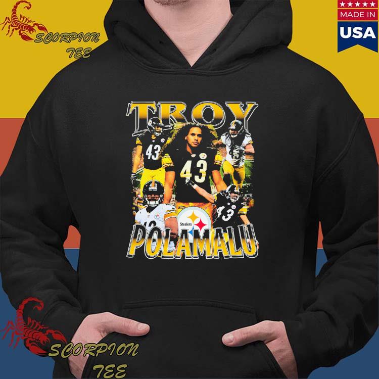 Official pittsburgh Steelers Troy Polamalu T-Shirts, hoodie, tank top,  sweater and long sleeve t-shirt