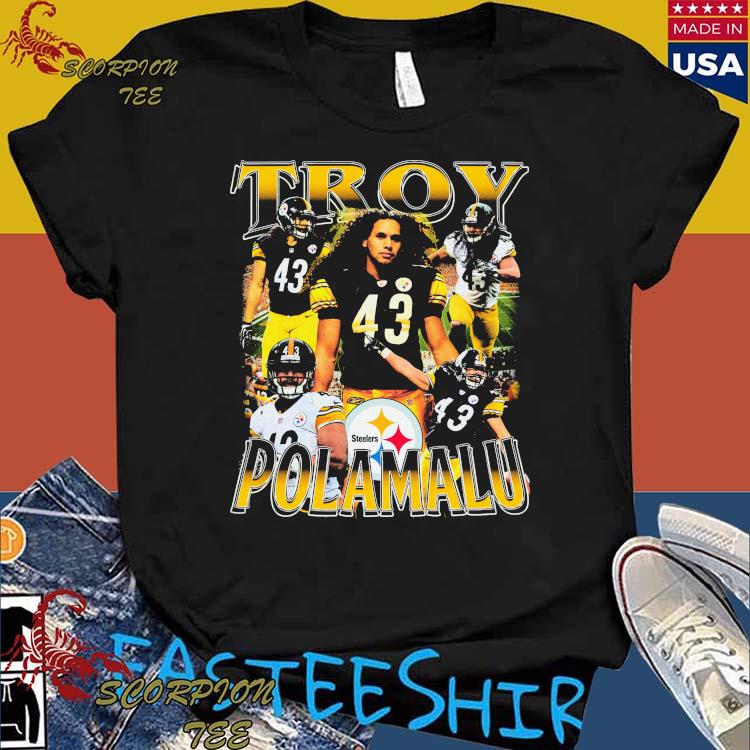 Troy Polamalu Shirt  Pittsburgh Steelers Troy Polamalu T-Shirts