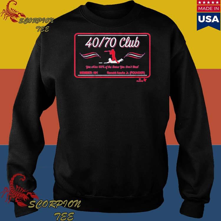 Ronald Acuña Jr 40 70 Club Membership Card Atlanta T Shirts - Limotees