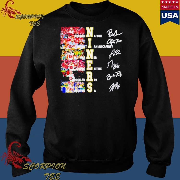 Official San francisco 49ers niners signatures T-shirt, hoodie, tank top,  sweater and long sleeve t-shirt