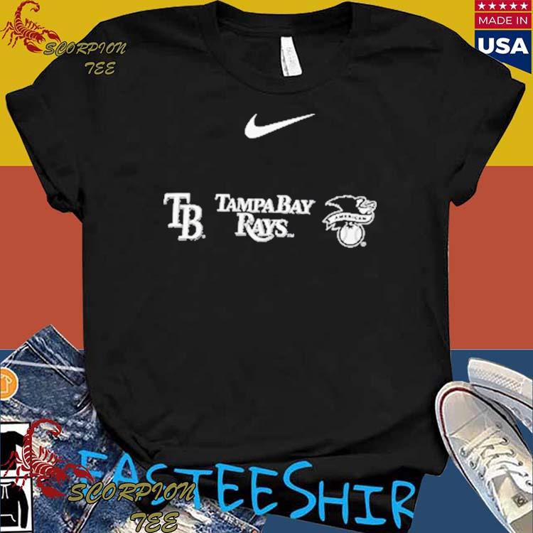 Nike Logo Tampa Bay Rays Shirt - High-Quality Printed Brand