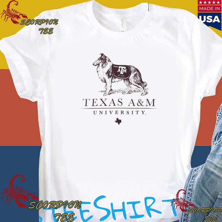 Texas A&M University Over Logo Active Short Sleeve White T-Shirt