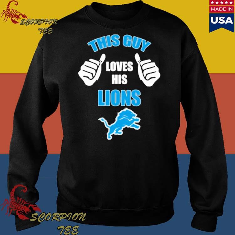 Detroit Lions Pet Hoodie T-Shirt - Large