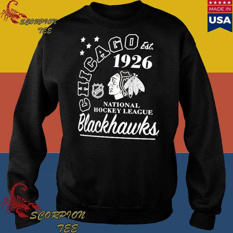 Chicago Blackhawks Starter Arch City Team Graphic T-Shirt - Heather Gray