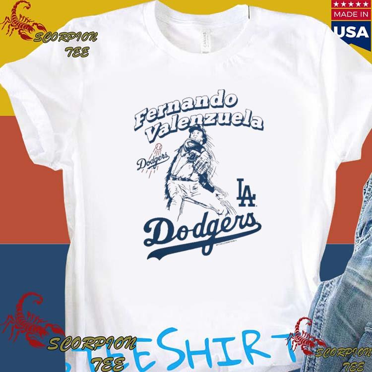 Mitchell & Ness Mens Fernando Valenzuela Dodgers Authentic Collection Jersey  In White/navy