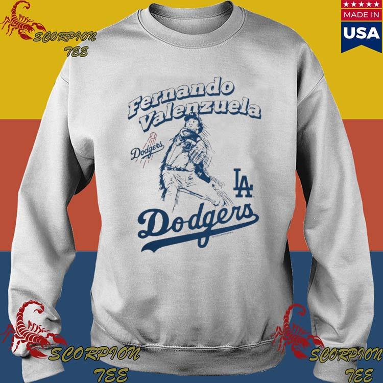 Los Angeles Dodgers Fernando Valenzuela Gray Authentic Men's Away