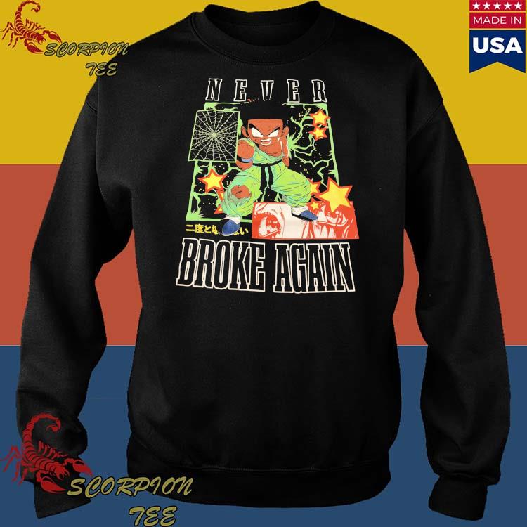 Never Broke Again Fighter T-Shirt Size 2XL Dragon Ball Z Goku Tee NBA  Youngboy
