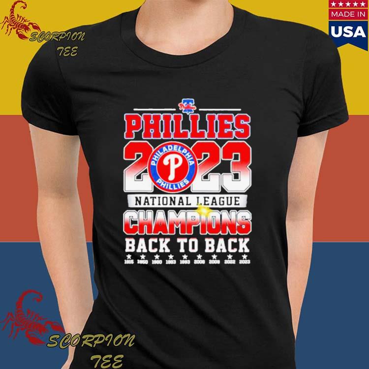Philadelphia Phillies 2009 National League Champions Long Sleeve T-shirt  -Medium