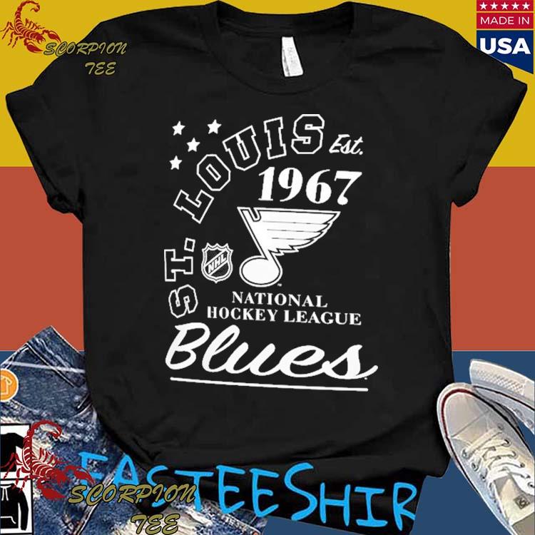 St.Louis Blues Vintage NHL Crewneck Sweatshirt Sport Grey / 3XL