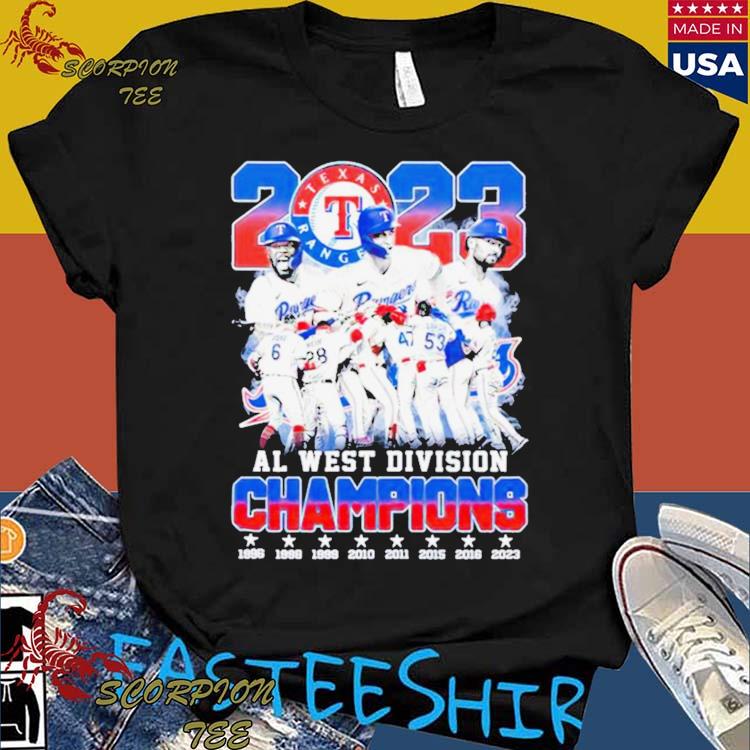 Texas Rangers 2023 AL West Division Champions shirt, hoodie