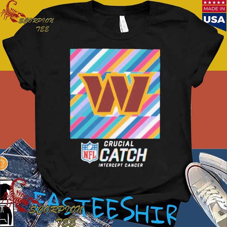 Washington Commanders Intercept Cancer 2022 NFL Crucial Catch Shirt -  Peanutstee