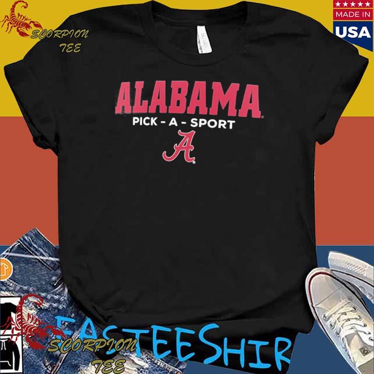 Official alabama Crimson Tide Personalized Authentic Pick-A-Sport T-Shirts