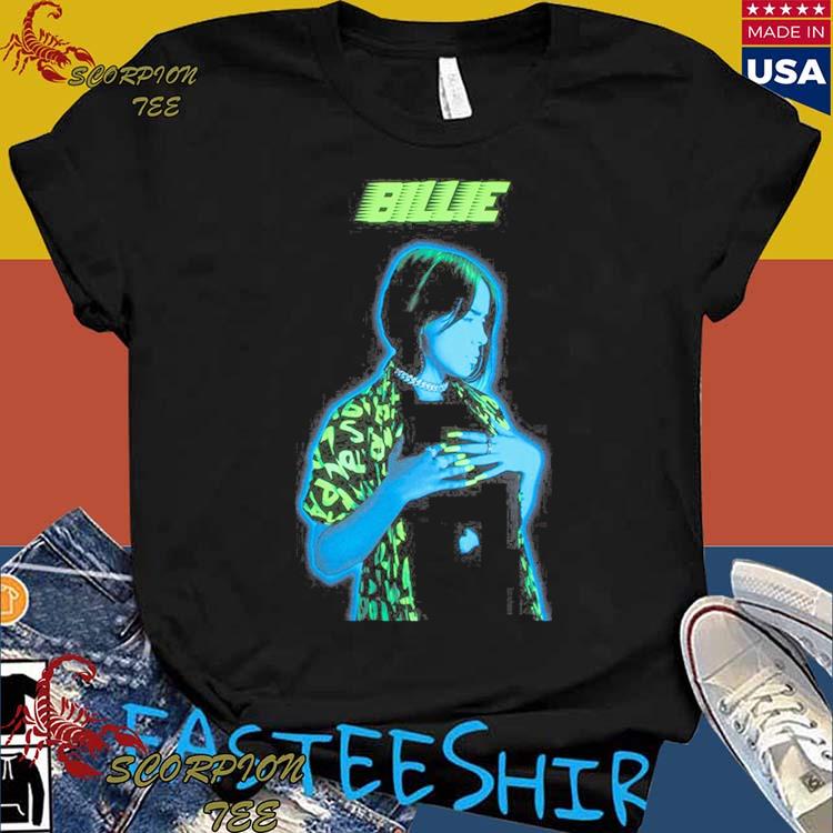 Official billie Eilish Neon Photo T-shirts