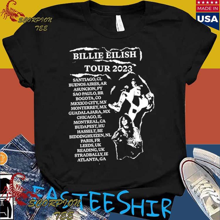 Official billie Live Tour 2023 T-Shirts