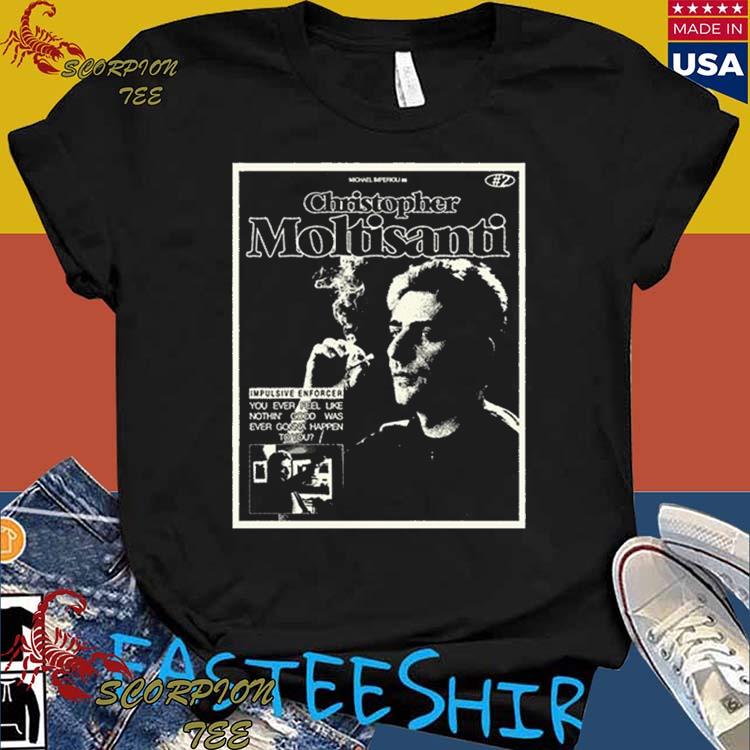 Official christopher Moltisanti Number 2 Monochrome T-Shirts