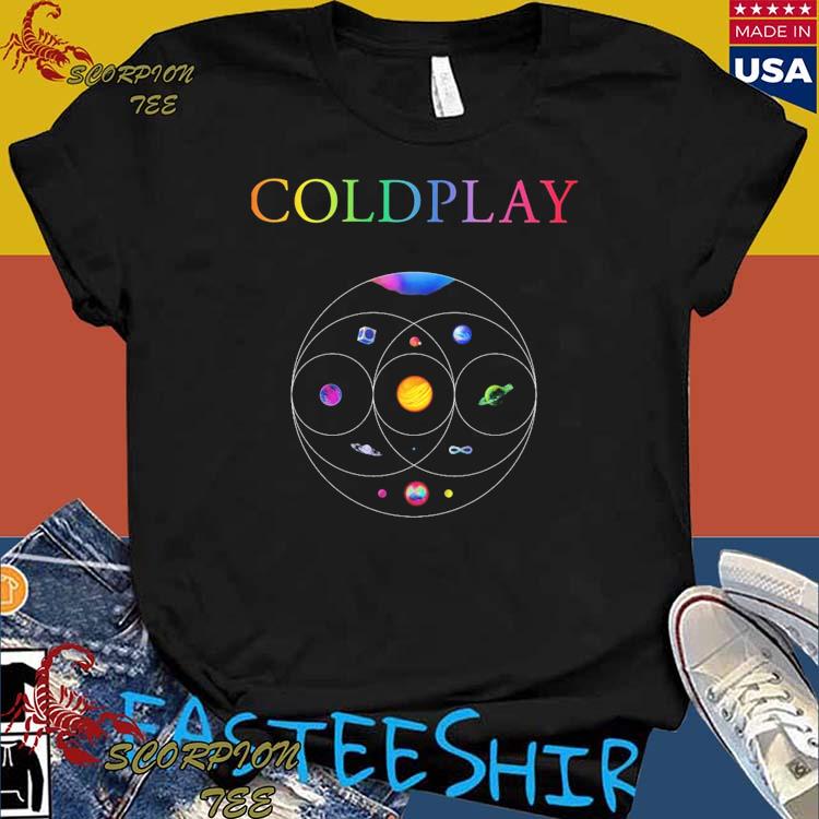 Official coldplay Music Of The Spheres Tour 2023 T-shirts