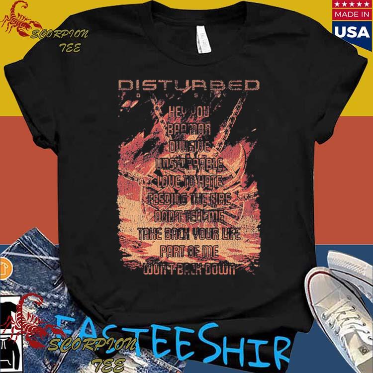 Official disturbed Album T-shirts