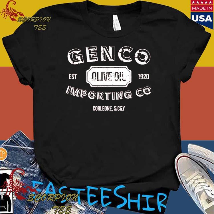 Official genco Olive Oil Importing Corleone Sicily T-shirts