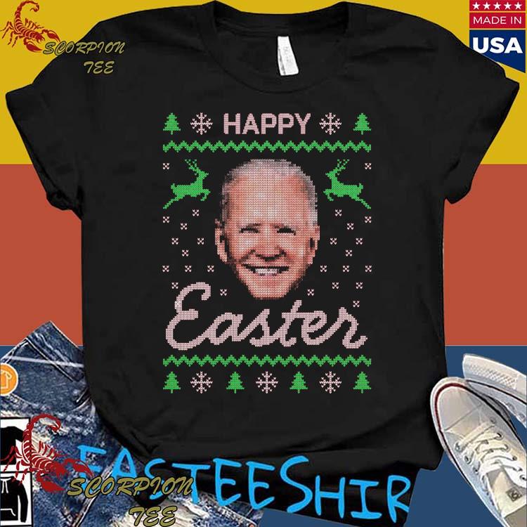 Official joe Biden Happy Easter Ugly Christmas Sweater T-Shirts
