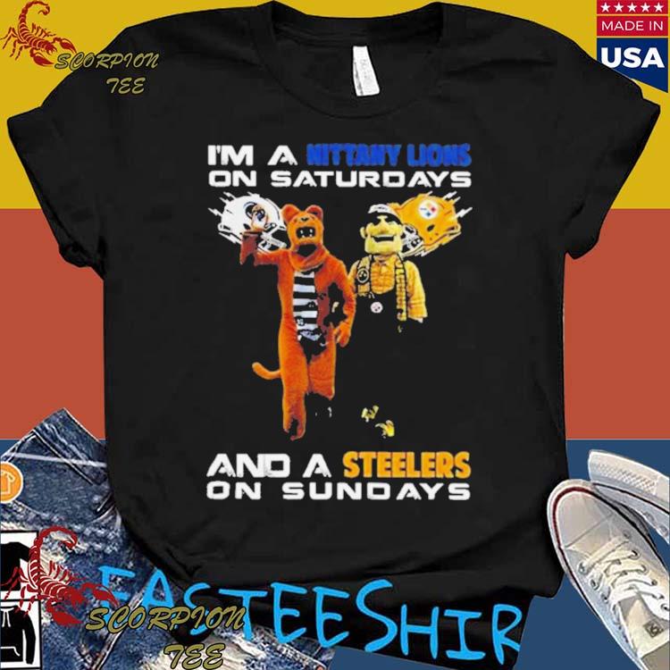 Official mascot I’m A Nittany Lions On Saturdays And A Steelers On Sundays T-shirts