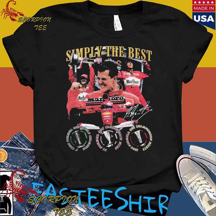 Official michael Schumacher Simply The Best Signature T-shirts