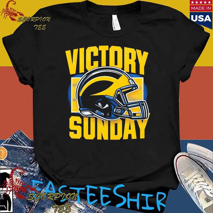 Official michigan Victory Sunday Helmet T-Shirts