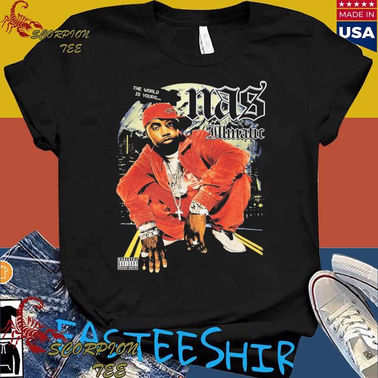 Official nas Nasir Jones The World Is Yours PA T-shirts