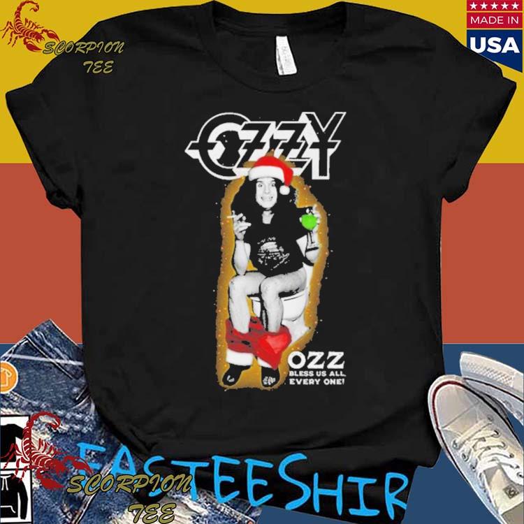 Official ozzy Osbourne Ozz Bless Us All Christmas T-shirts