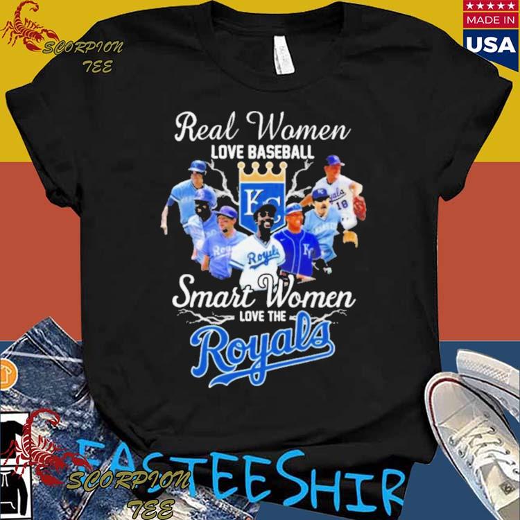 Official real Women Love Baseball Smart Women Love The Kansas City Royals Players 2023 T-shirts
