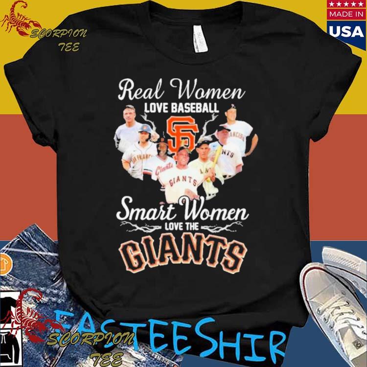 Official real Women Love Baseball Smart Women Love The San Francisco Giants Players 2023 T-shirts