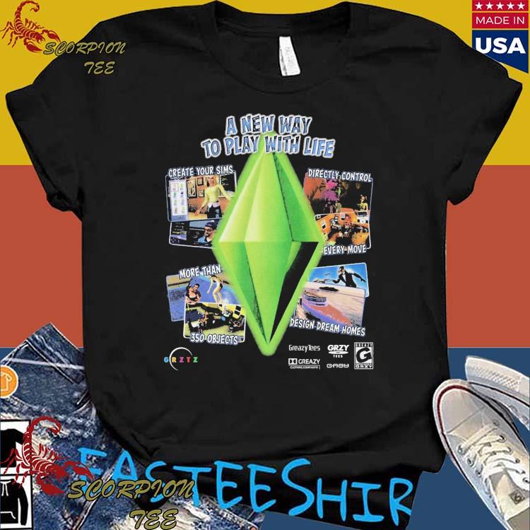 Official the Sims A New Way To Play With Life Create Your Sims Directly Control Every Move More Than 350 Objects T-shirts