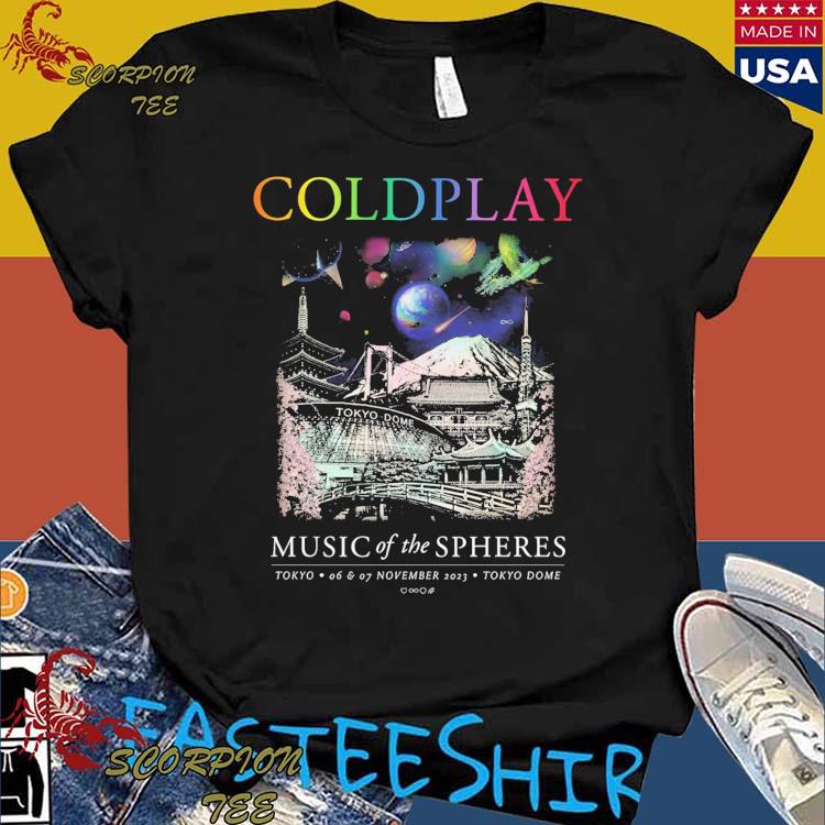 Official tokyo November Coldplay Music Of The Spheres Tour T-shirts