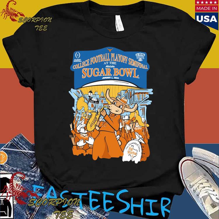 Official Texas Longhorns College Football Playoff 2024 Sugar Bowl Band   Official Texas Longhorns College Football Playoff 2024 Sugar Bowl Band T Shirts Shirt 