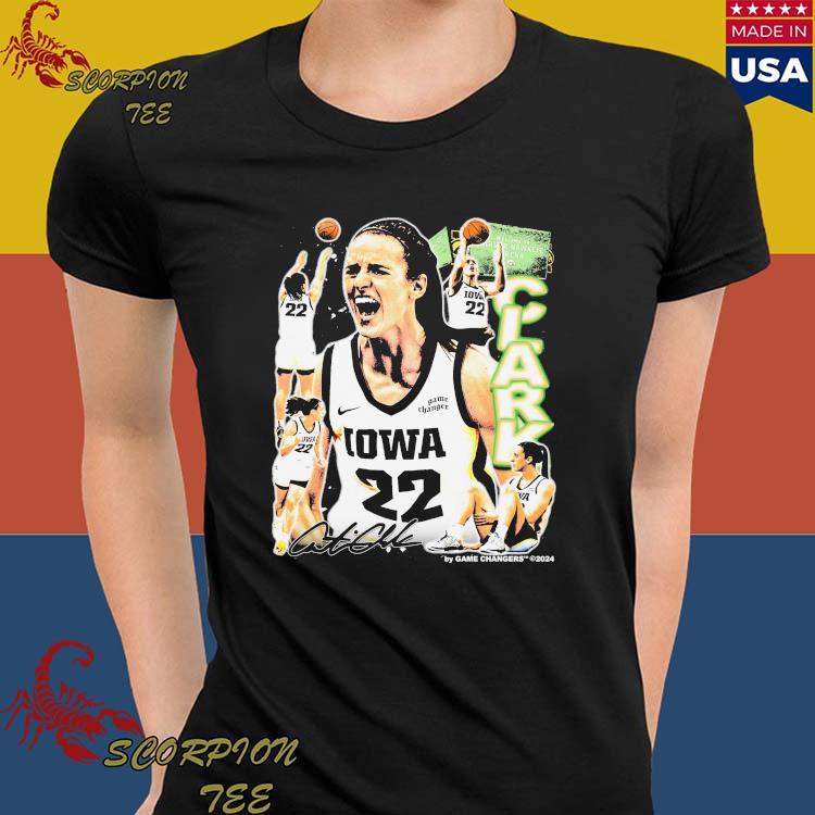 Official Caitlin Clark Iowa Hawkeyes Women's Basketball Signature T ...