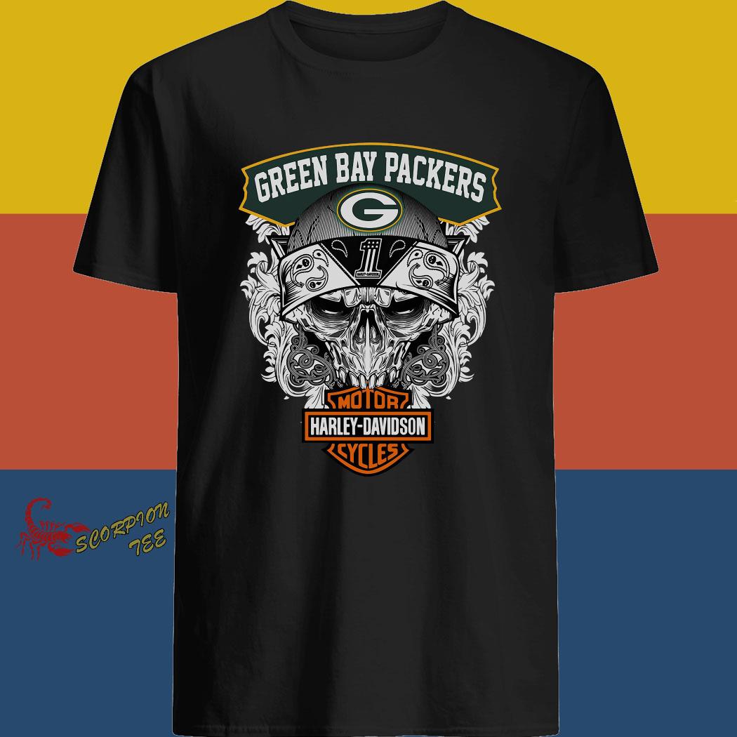 green bay packers harley davidson shirt