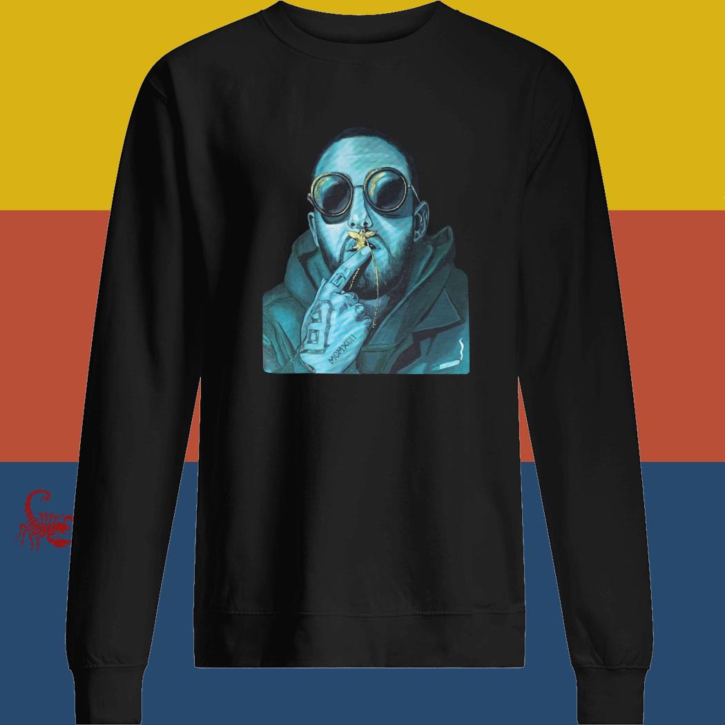 mac miller shirt blue